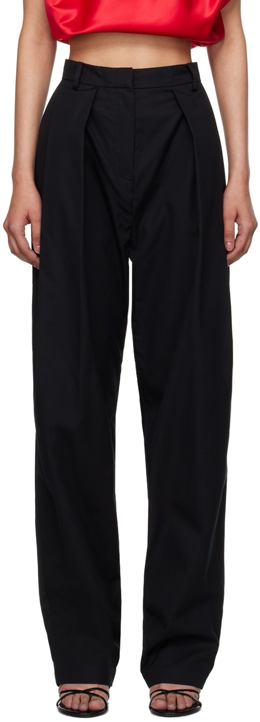 Black Tapered Trousers