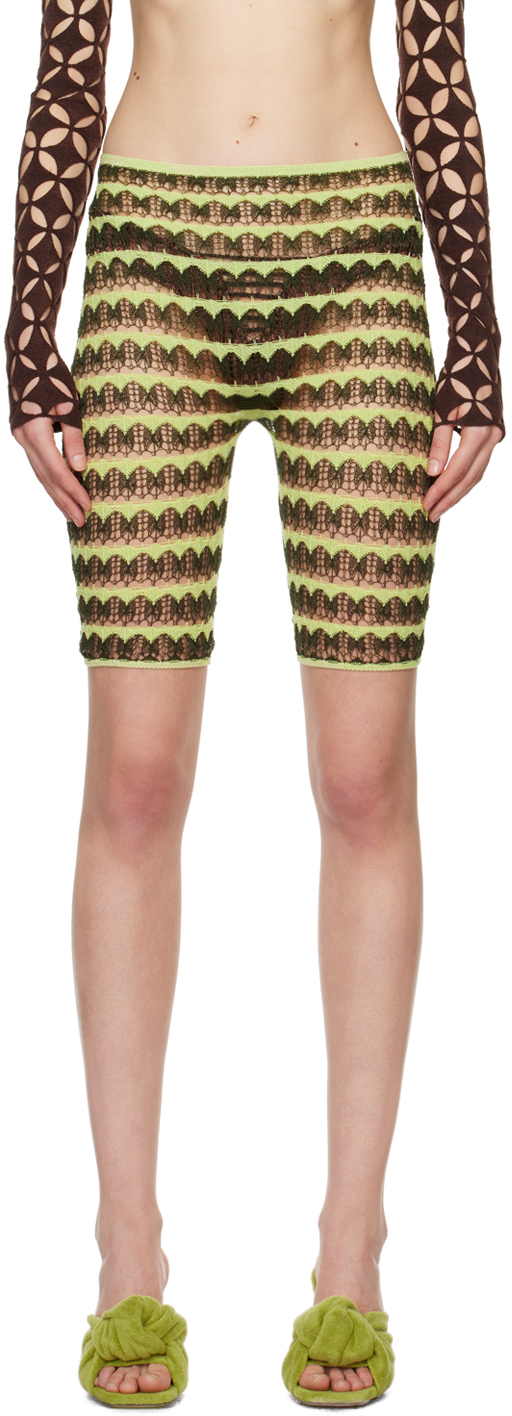 SSENSE Exclusive Green Lacey Shorts