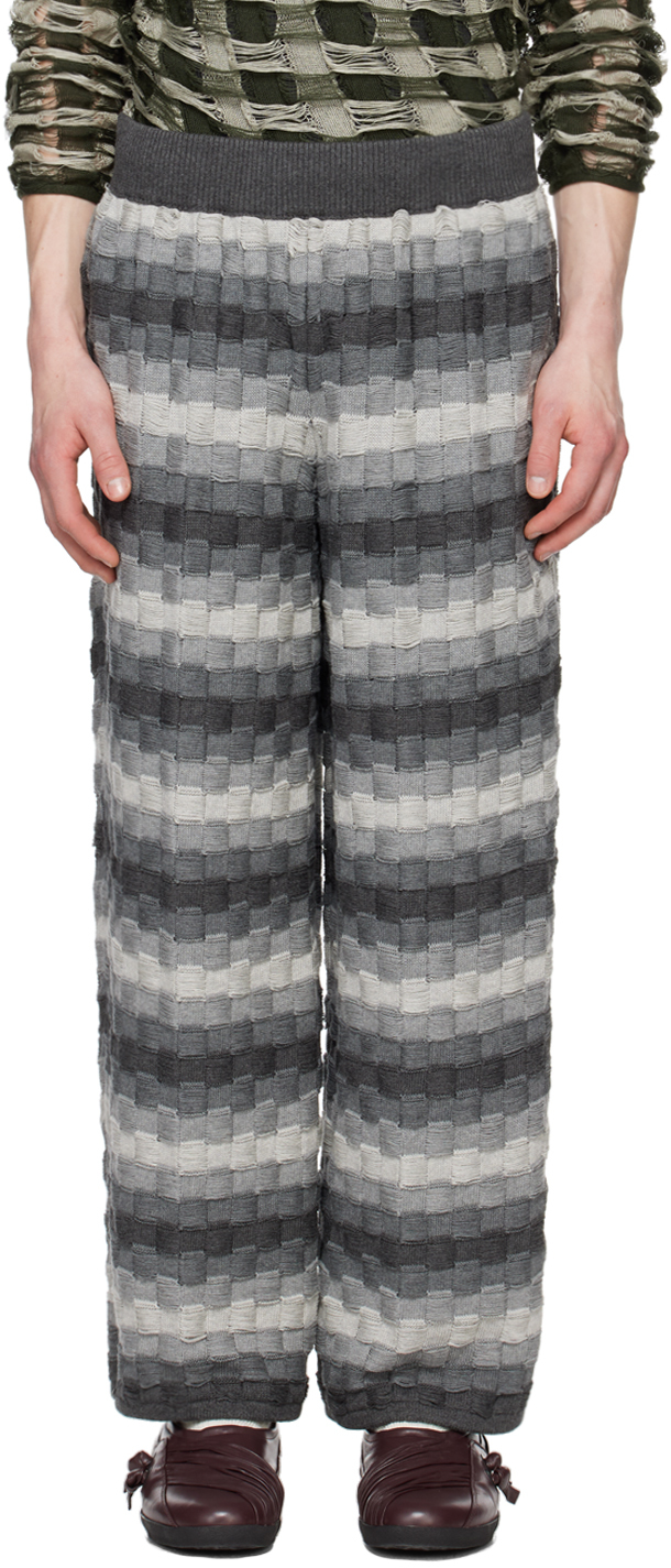 Isa Boulder Ssense Exclusive Gray Trousers In Graydient