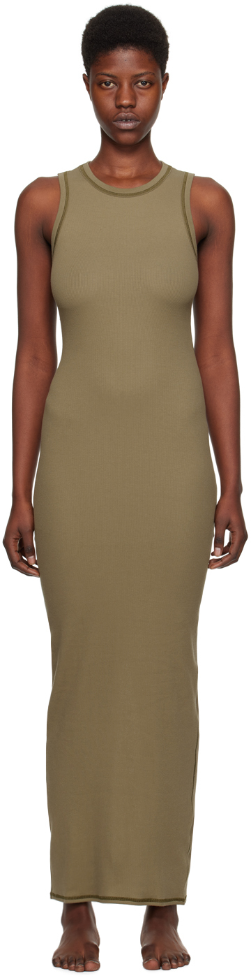 Mini dress Skims Green size S International in Cotton - 40739454