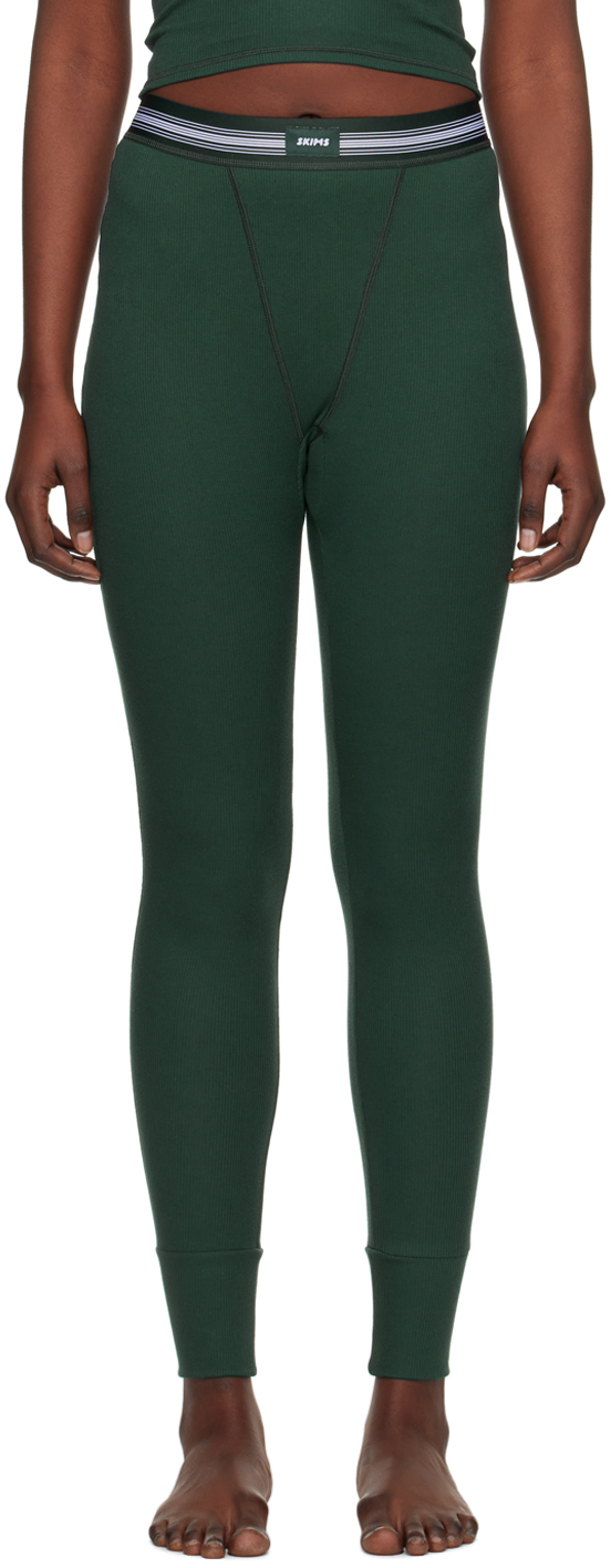 Womens Skims ivory Cotton Ribbed Leggings | Harrods # {CountryCode}