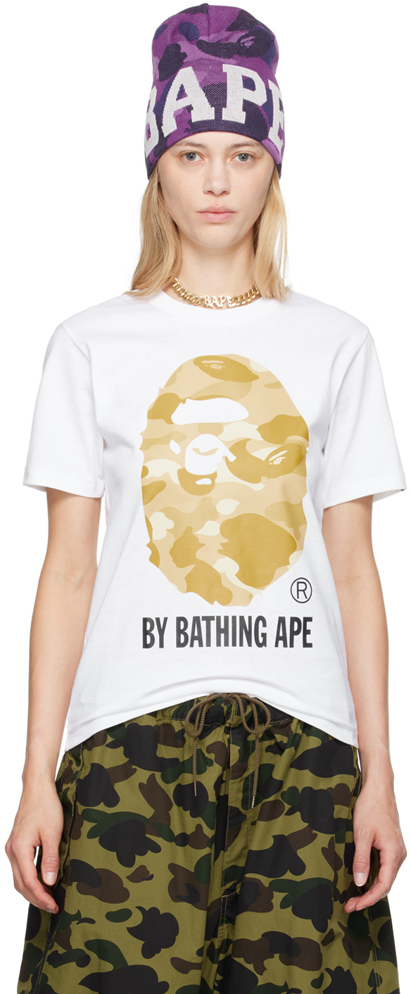 White Color Camo By Bathing Ape T-Shirt