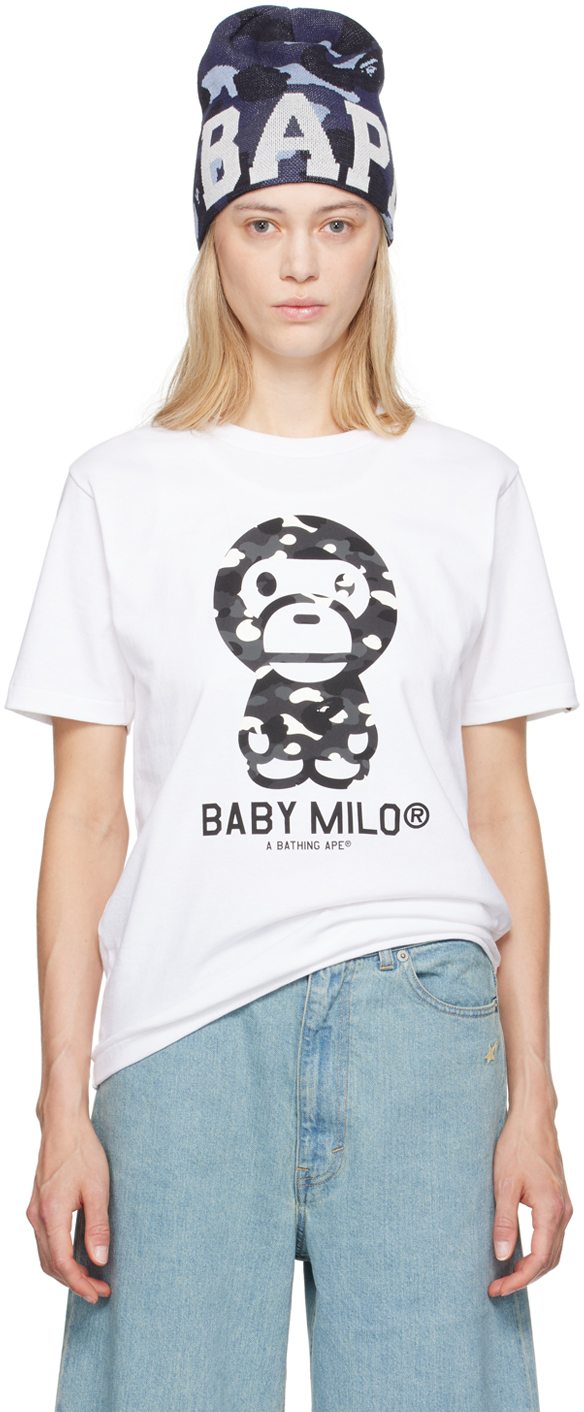 Bape White City Camo Baby Milo T-shirt