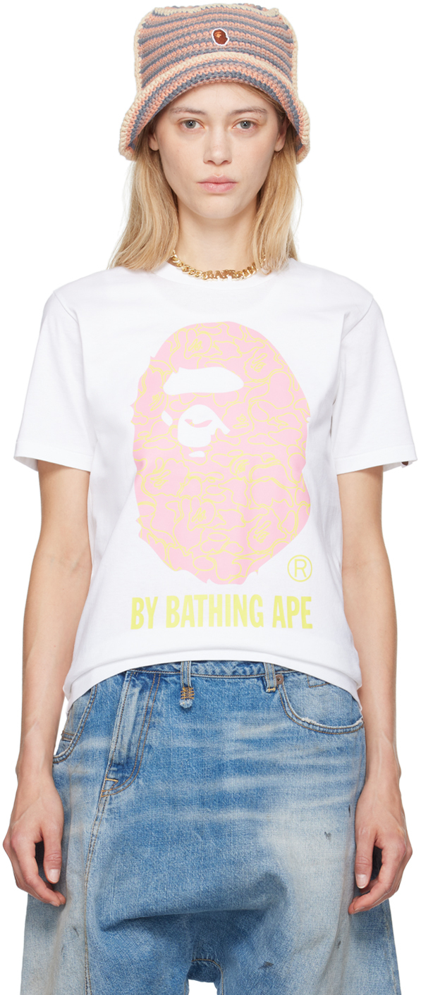 White Neon Camo By Bathing Ape T-Shirt
