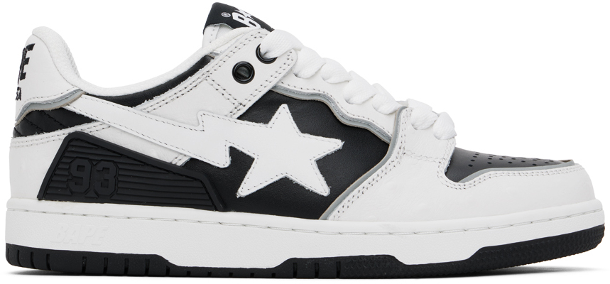 Shop Bape Black Sk8 Sta #1 Sneakers