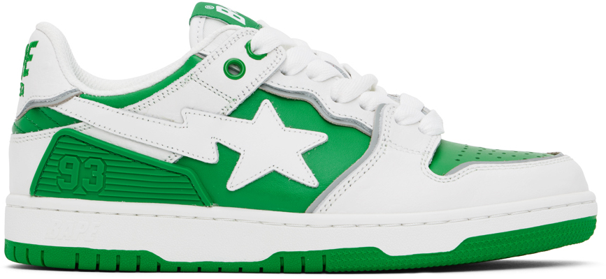 BAPE GREEN SK8 STA #1 SNEAKERS 