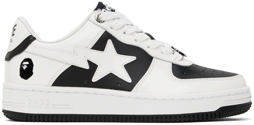 Bape White & Black Sta #6 Sneakers