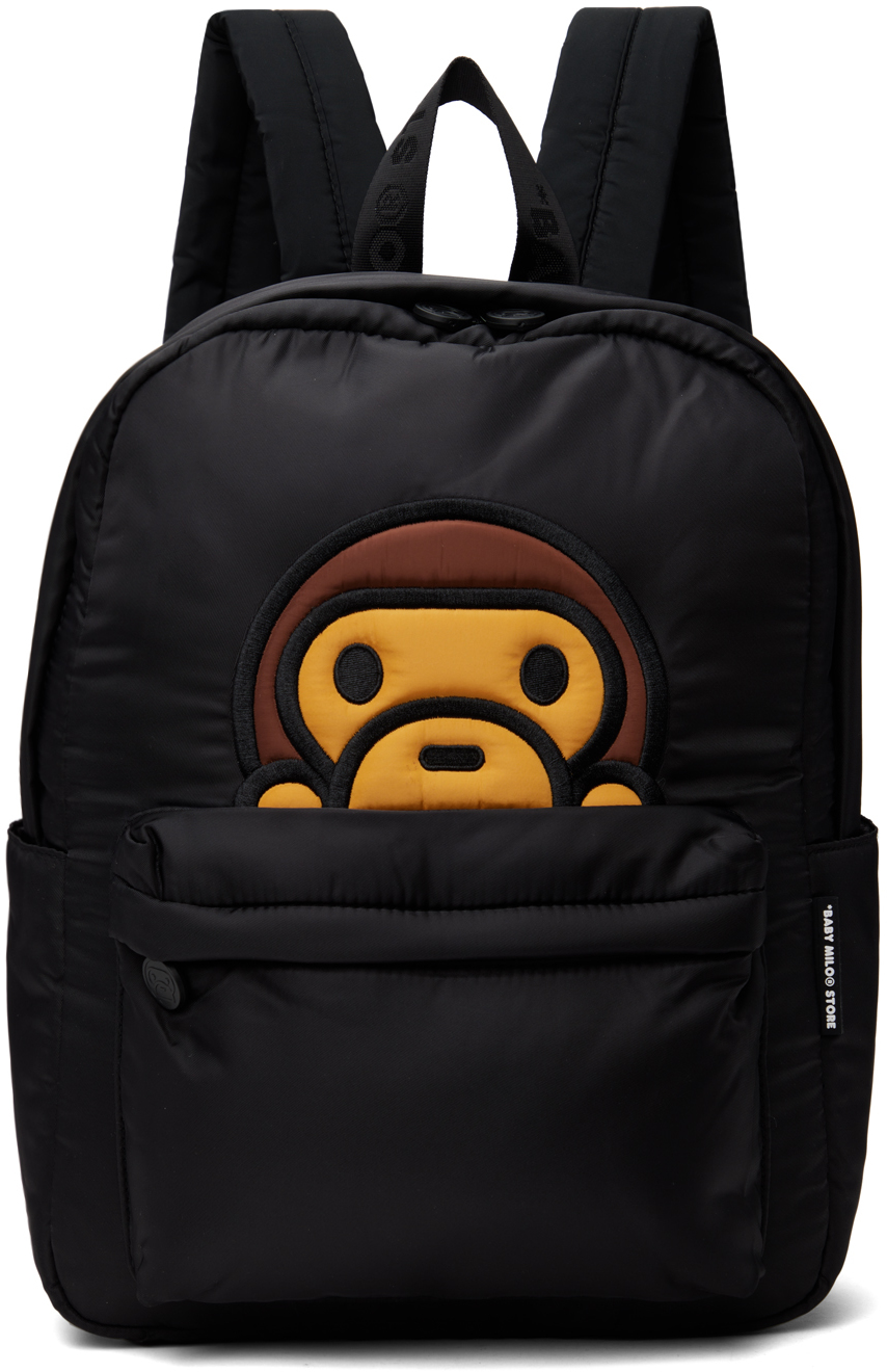 BAPE: Black Baby Milo Medium Backpack | SSENSE