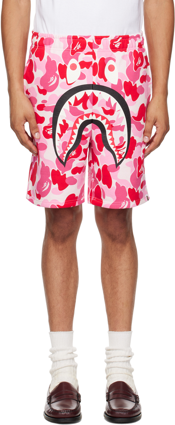 Pink bape shorts hotsell