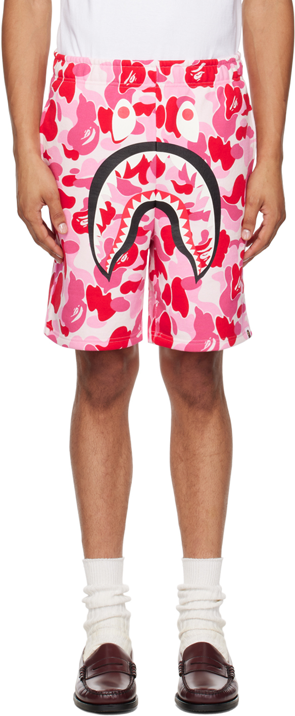 Pink ABC Camo Shark Shorts
