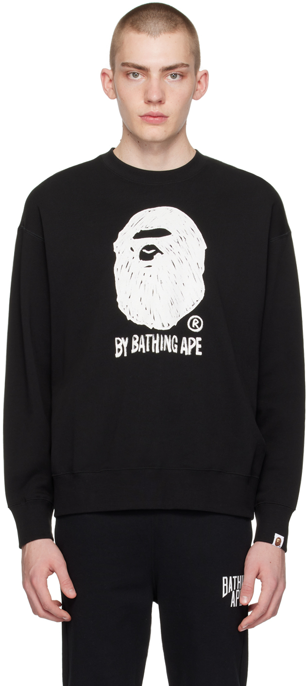 Shop Bape Black Ape Head Sweatshirt