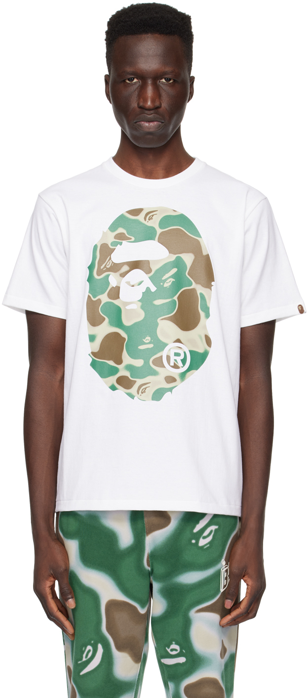 BAPE Color Camo Peek Ape Head T-Shirt Black/Navy