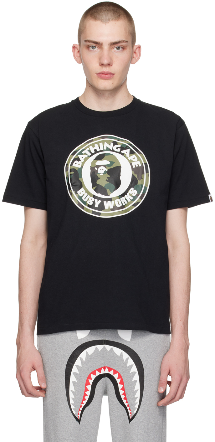 Black 1st Camo 'Busy Works' T-Shirt
