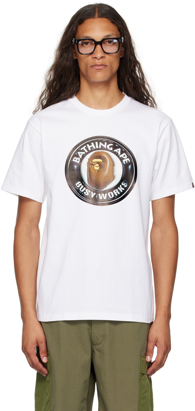 White 3D 'Busy Works' T-Shirt