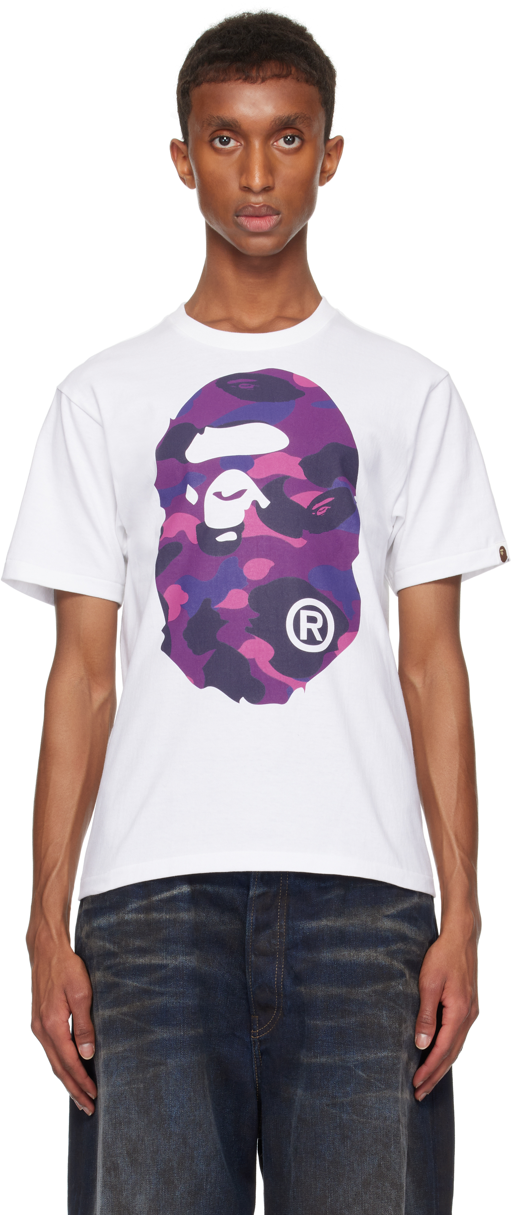 Purple colour t shirt best sale