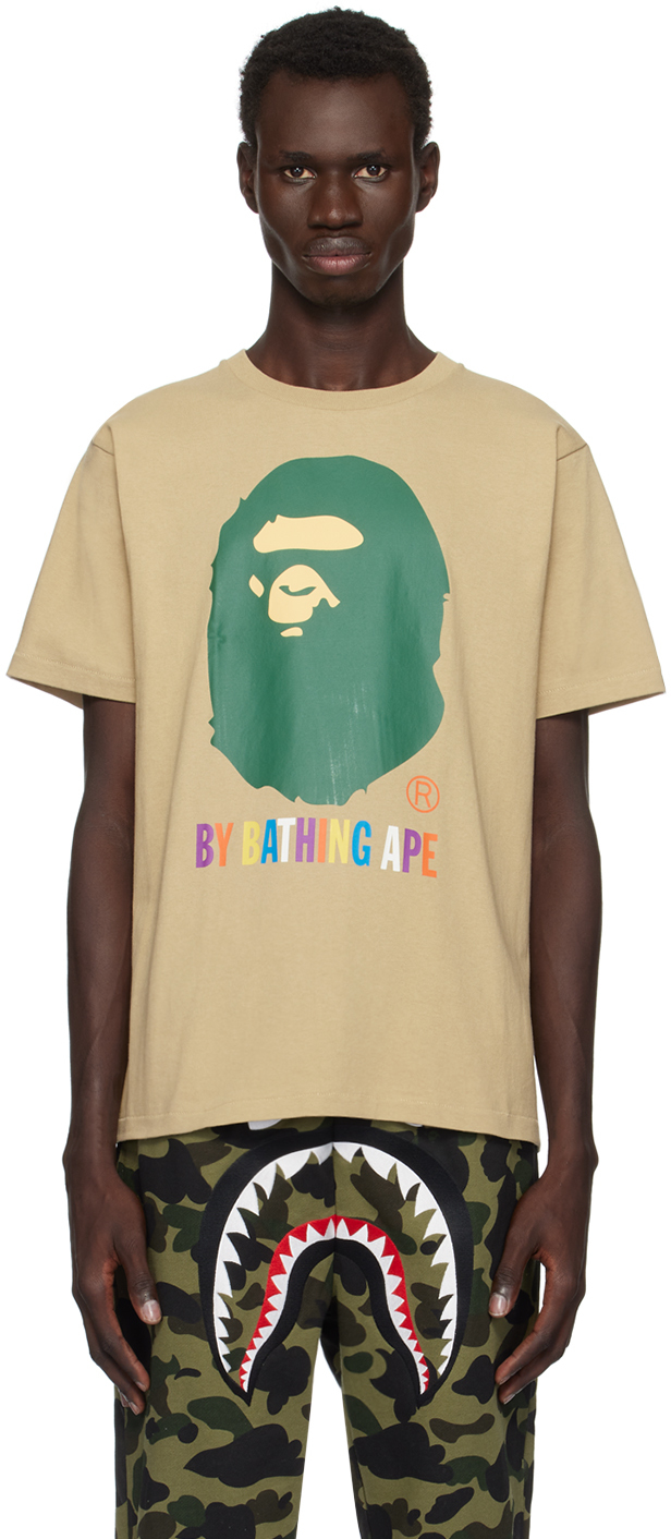 Shop Bape Beige Colors 'by Bathing Ape' T-shirt