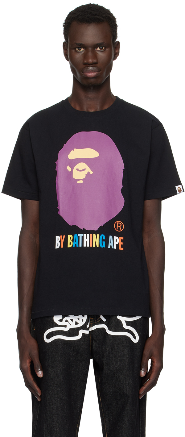 Shop Bape Black Colors 'by Bathing Ape' T-shirt