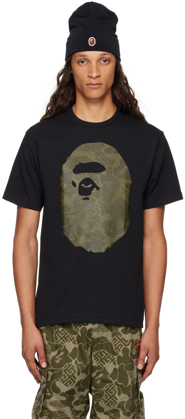 Black Asia Camo Big Ape Head T-Shirt