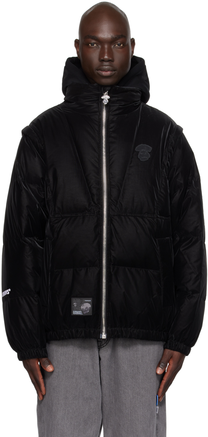 BAPE Leather Classic Down Jacket Jacket Brown Men's - FW21 - US