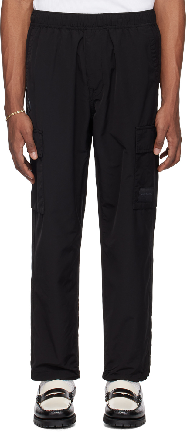 Black pocket cargo pants best sale