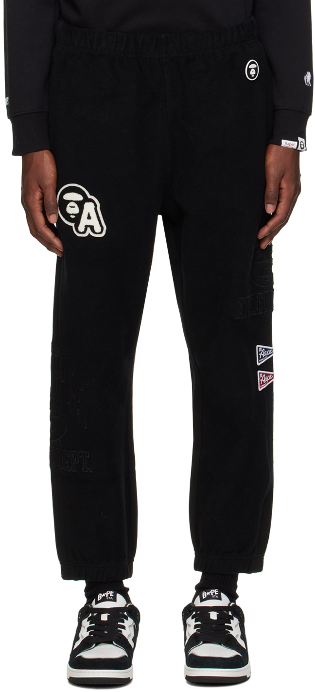 Aape By A Bathing Ape Black Patch Lounge Trousers