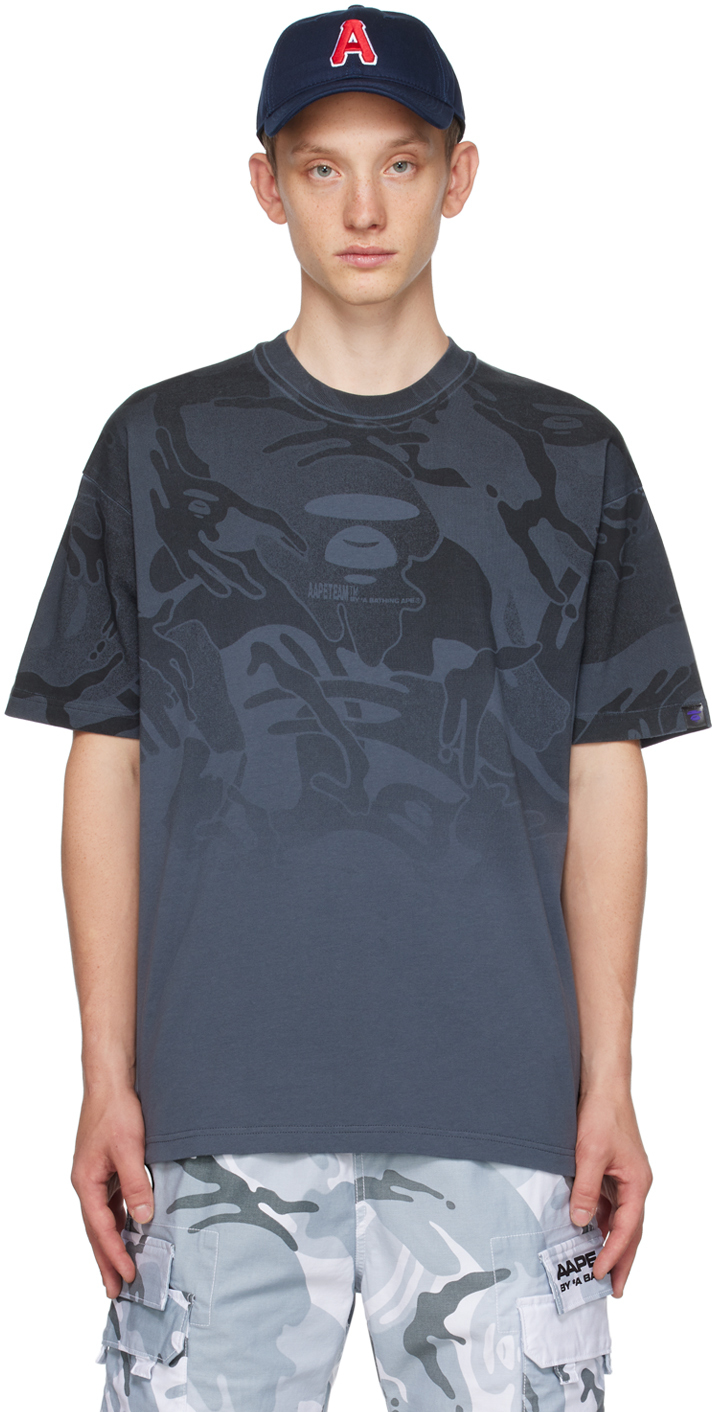 Navy Print T-Shirt