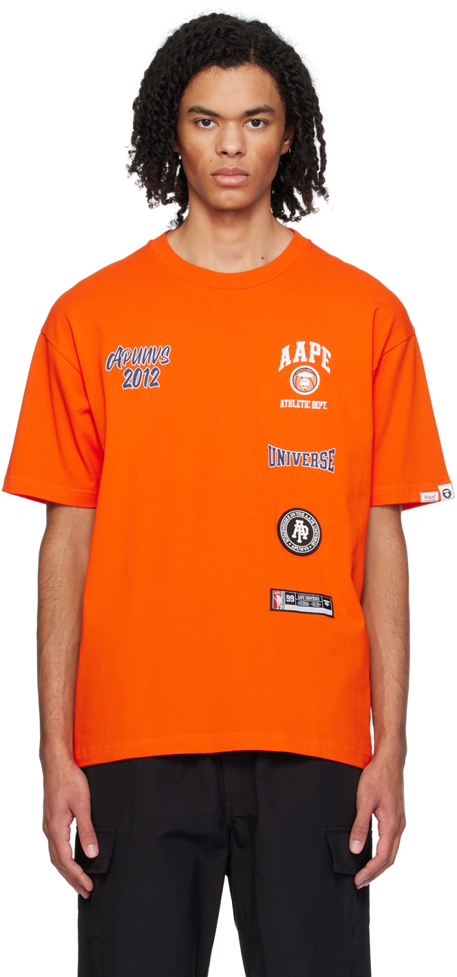 Orange Printed T-Shirt