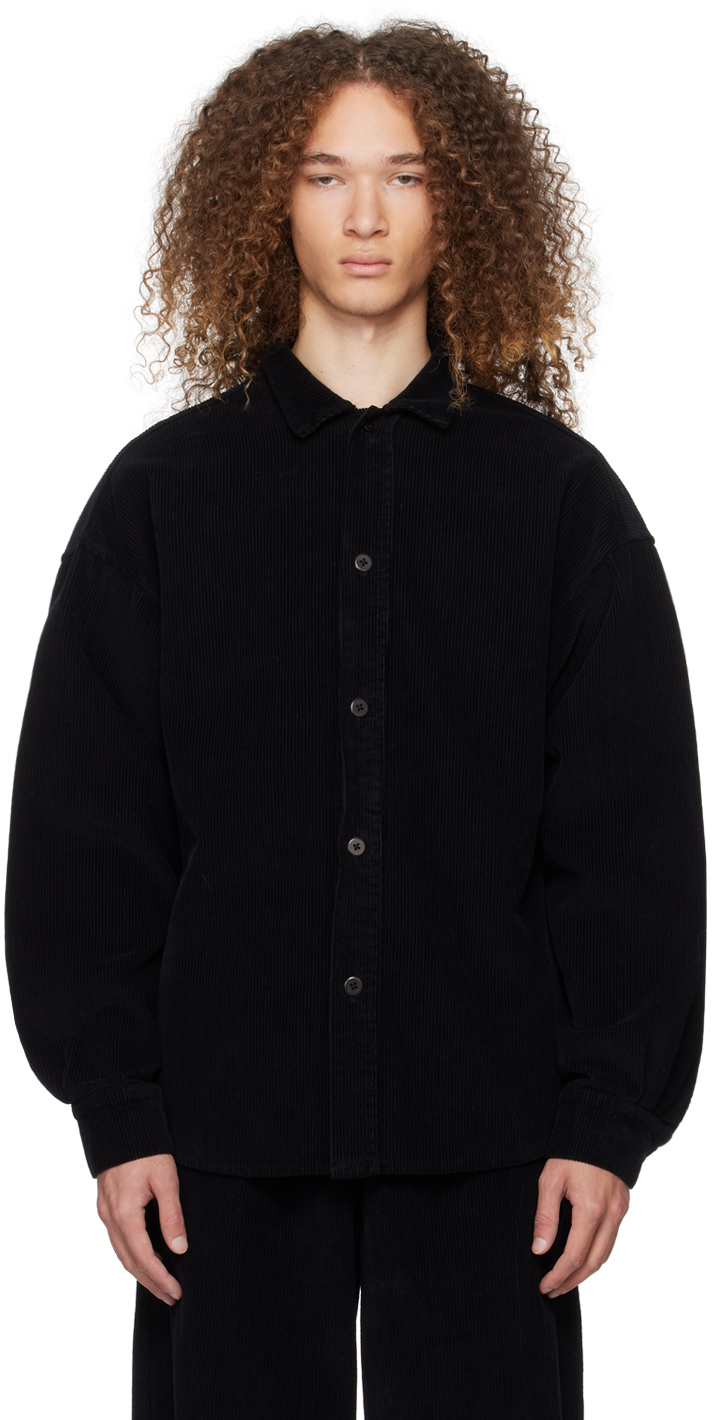 Les Tien Black Oversized Shirt