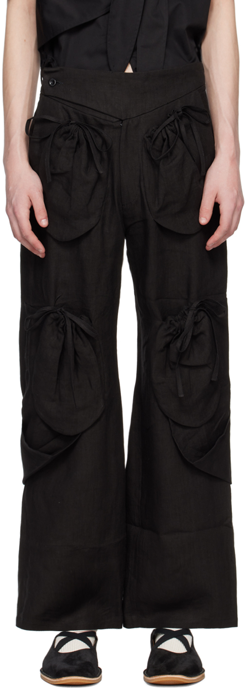 Shop Strongthe Black Pouch Cargo Pants