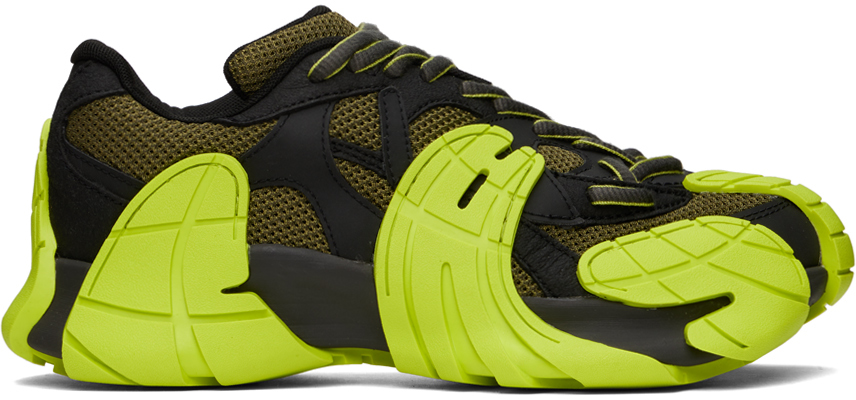 CAMPERLAB: Black & Yellow Tormenta Sneakers | SSENSE Canada