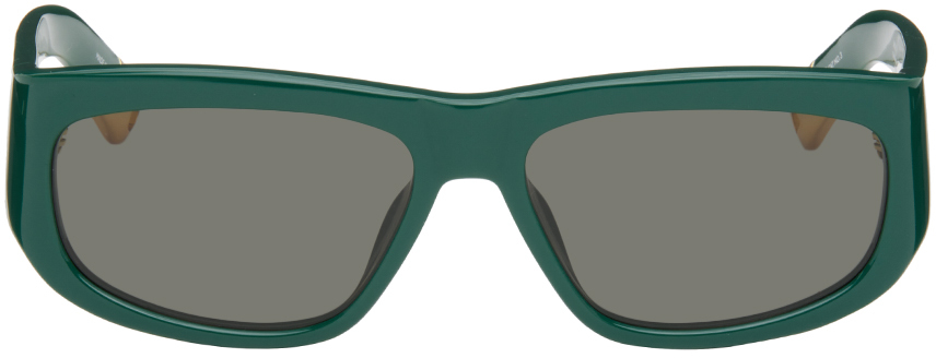 JACQUEMUS Green 'Les Lunettes Pilota' Sunglasses