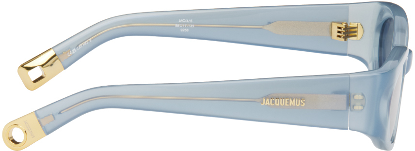 Jacquemus Blue 'les Lunettes Ovalo' Sunglasses In Blue