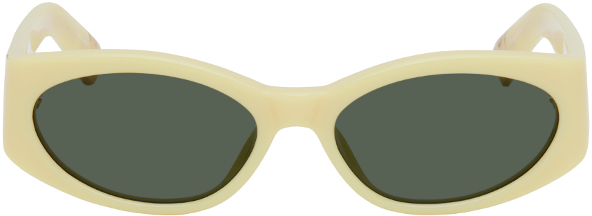 JACQUEMUS Yellow 'Les Lunettes Ovalo' Sunglasses