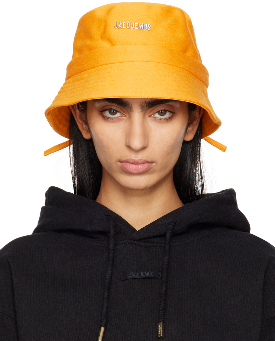 Orange 'Le bob Gadjo' Bucket Hat