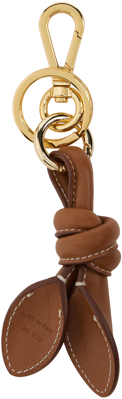 Shop Jacquemus Tan Les Classiques 'le Porte Cles Tournis' Keychain