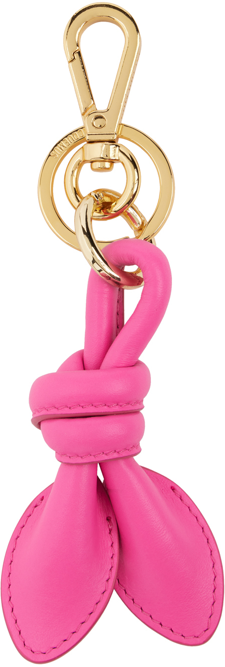 Jacquemus Pink 'le Porte-cles Tournis' Keychain In 434 Neon Pink