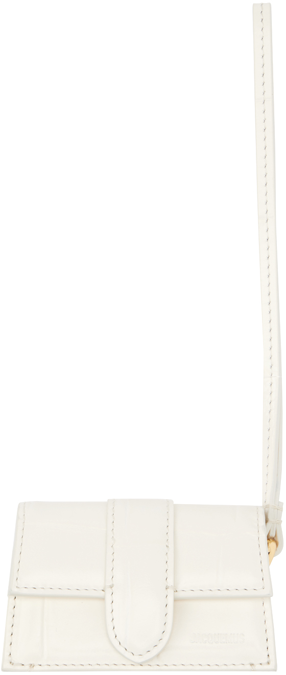 Jacquemus Off-white 'le Porte Bambino' Airpods Case In 115 Light Ivory