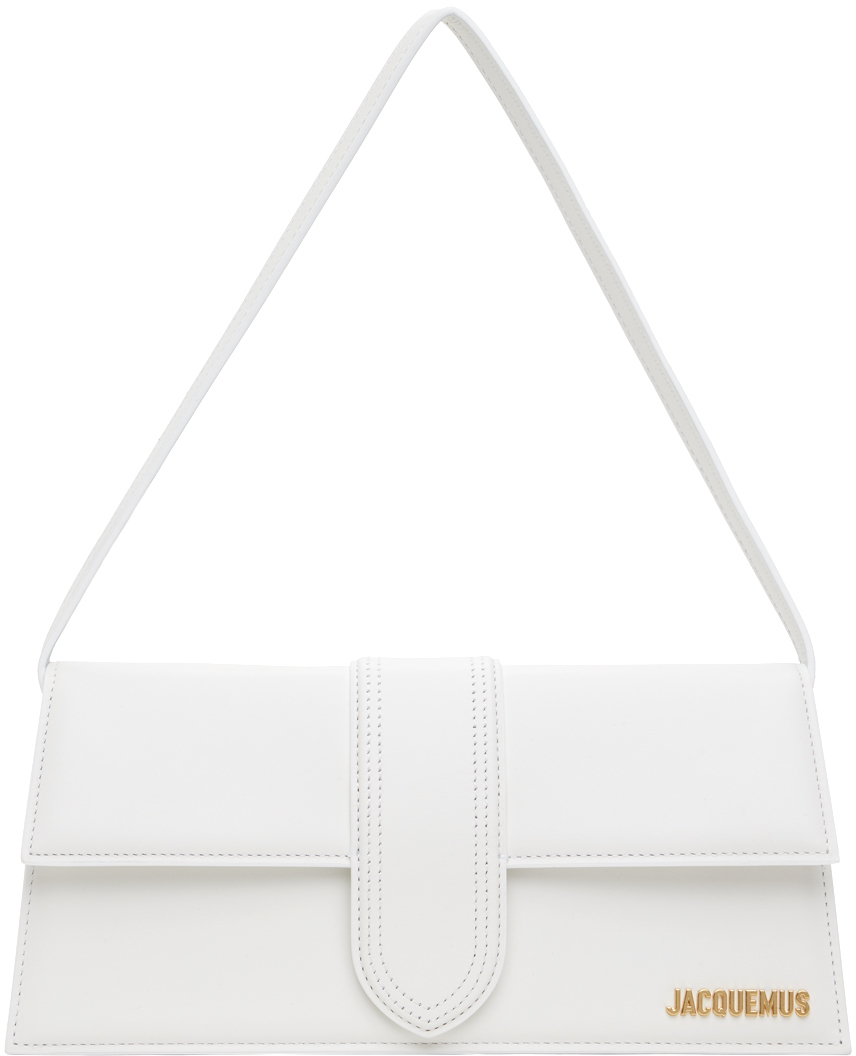 Jacquemus White Les Classiques 'le Bambino Long' Bag In 100 White