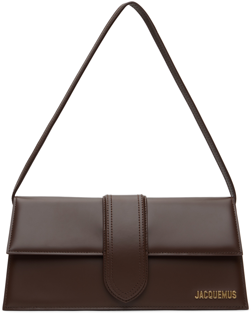 JACQUEMUS Brown Le Raphia Le Bambino Long Bag SSENSE