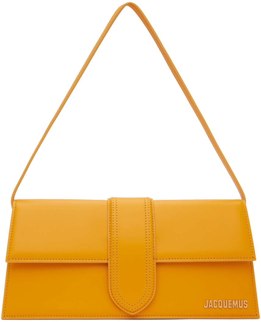 Shop Jacquemus Orange 'le Bambino Long' Bag In 780 Dark Orange