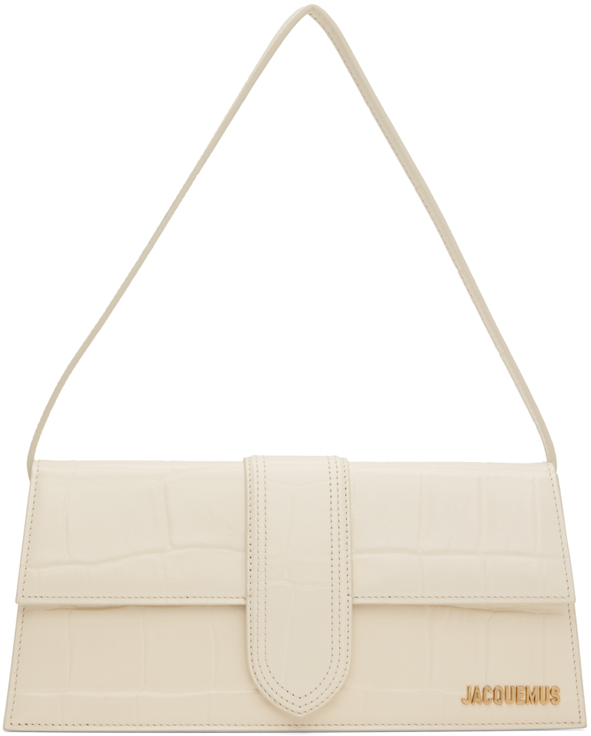 Jacquemus Off-white 'le Bambino Long' Bag In 115 Light Ivory