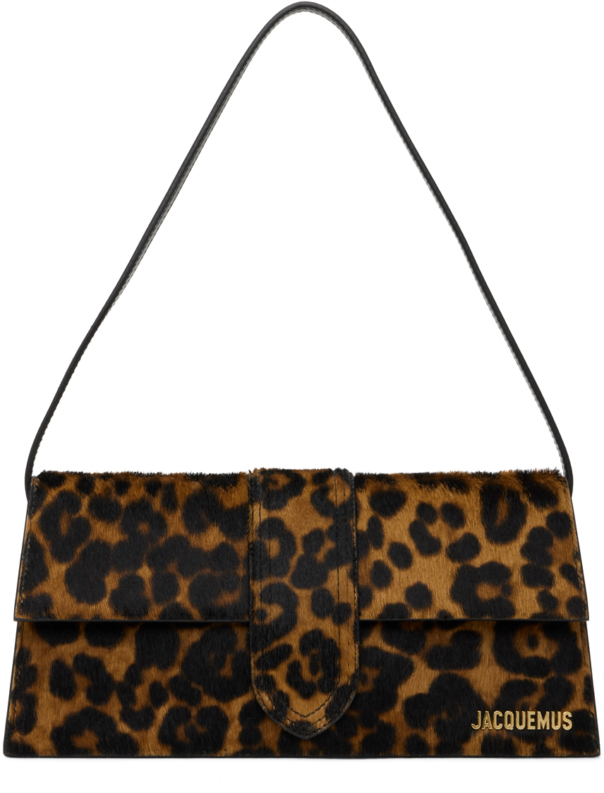 Jacquemus Brown 'le Bambino Long' Bag In 8bq Leopard Brown