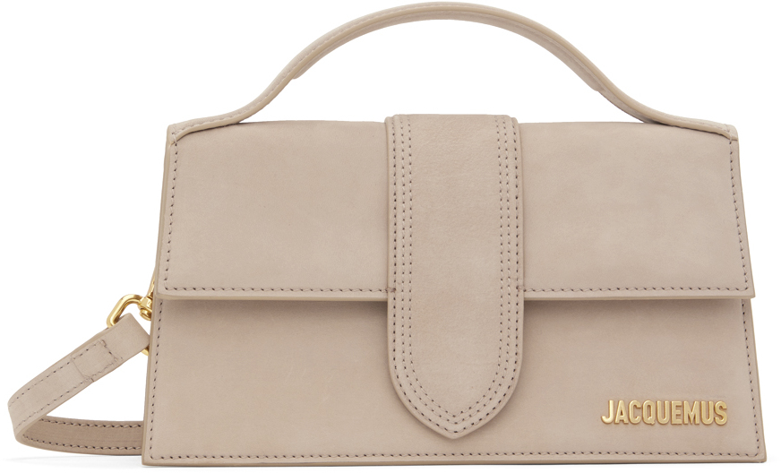 jacquemus beige suede bag