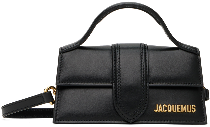 Jacquemus Le Bambino Small Leather Shoulder Bag In 990 Black