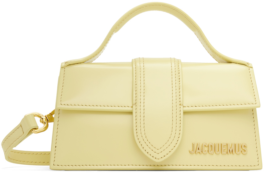 Shop Jacquemus Yellow 'le Bambino' Bag In 205 Pale Yellow