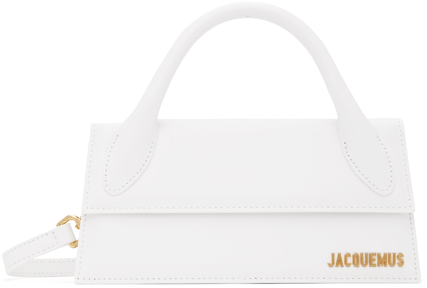 Jacquemus White Les Classiques 'le Chiquito Long' Bag In 100 White