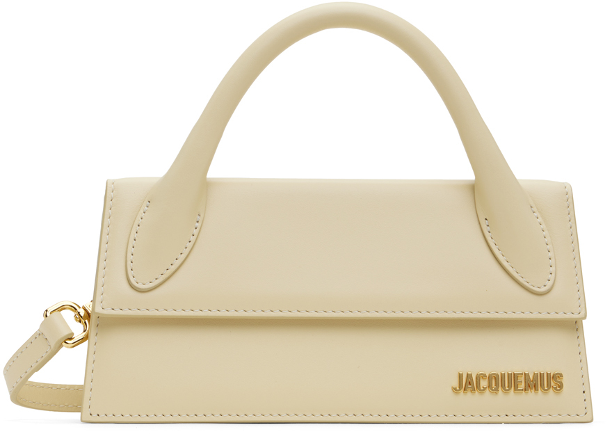 Jacquemus Off-white Les Classiques 'le Chiquito Long' Bag In 120 Ivory