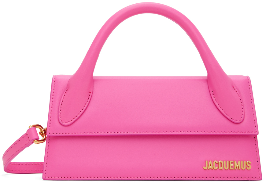 Jacquemus Pink Les Classiques 'le Chiquito Long' Bag In 434 Neon Pink