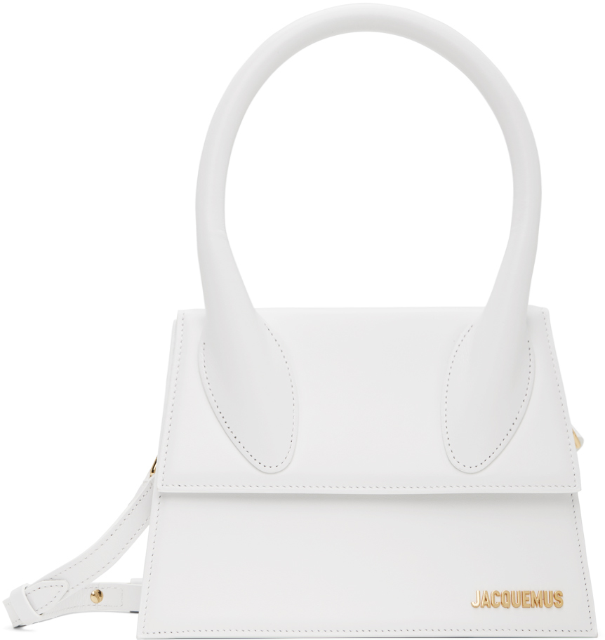 Jacquemus White Les Classiques 'le Grand Chiquito' Bag In 100 White