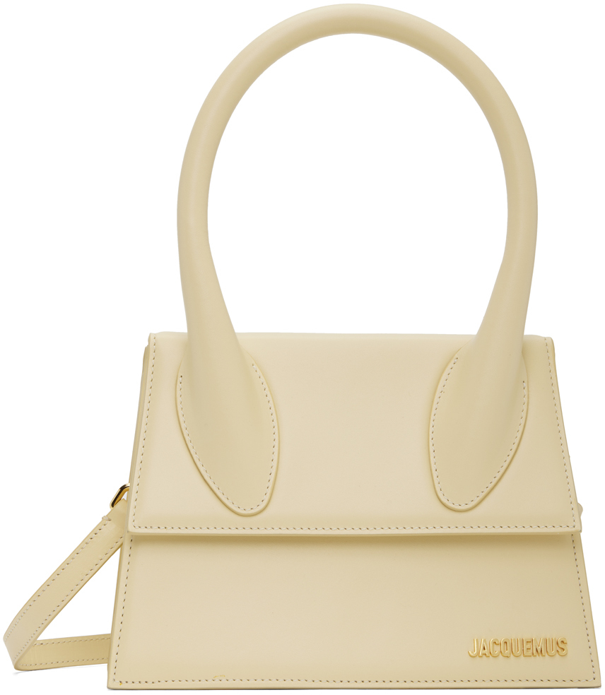 Jacquemus Off-white Les Classiques 'le Grand Chiquito' Bag In 120 Ivory